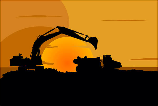 construction equipment vector