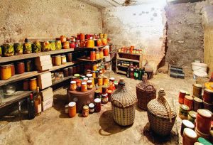 root-cellar-with-perserved-foods